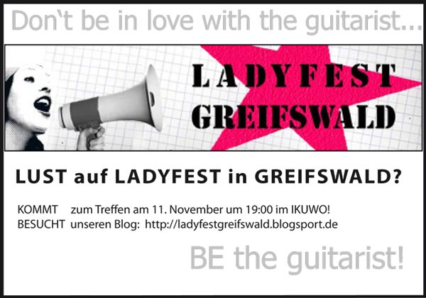 Flyer Ladyfest Greifswald
