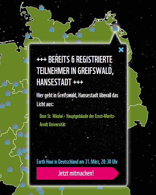 Gewissen in Ruhe: In Greifswald gehen die Lichter aus